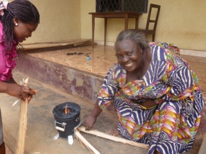 mothers using stove